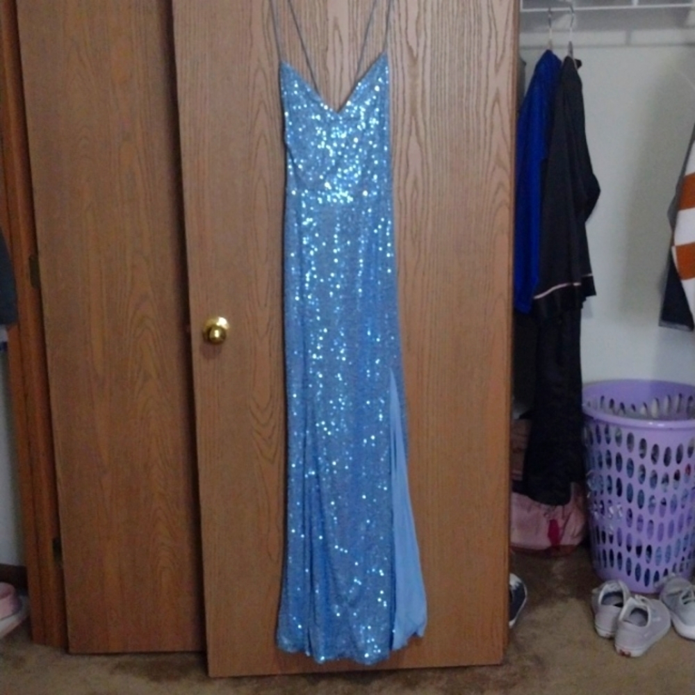 SHEIN blue prom dress, XL